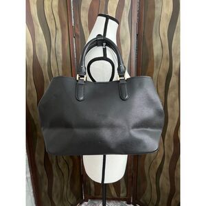 NWOT Zara Basic Collection black satchel/crossbody with gold hardware